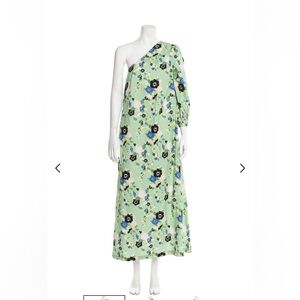 Pearl by Lela Rose Floral Print Long Dress